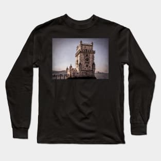 Queuing For The Belém Tower Lisbon Long Sleeve T-Shirt